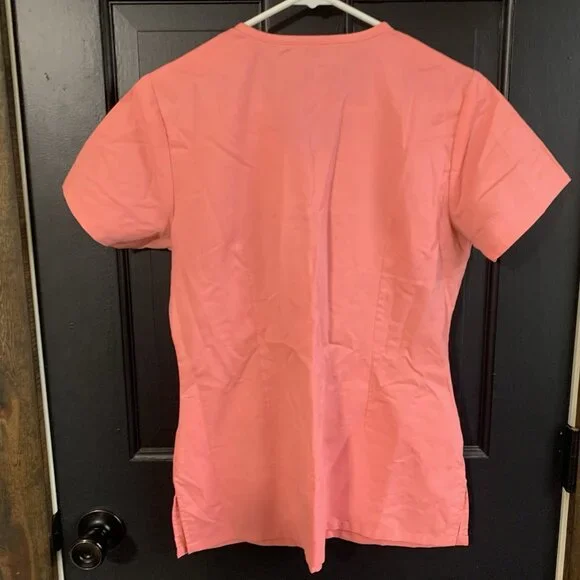 Grey's Anatomy By Barco Women's Medical Scrub Top Rose poly rayon Size Medium - Picture 7 of 10